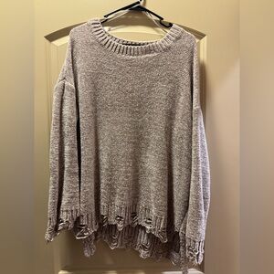 Easel Women's Heathered Knit Sweater